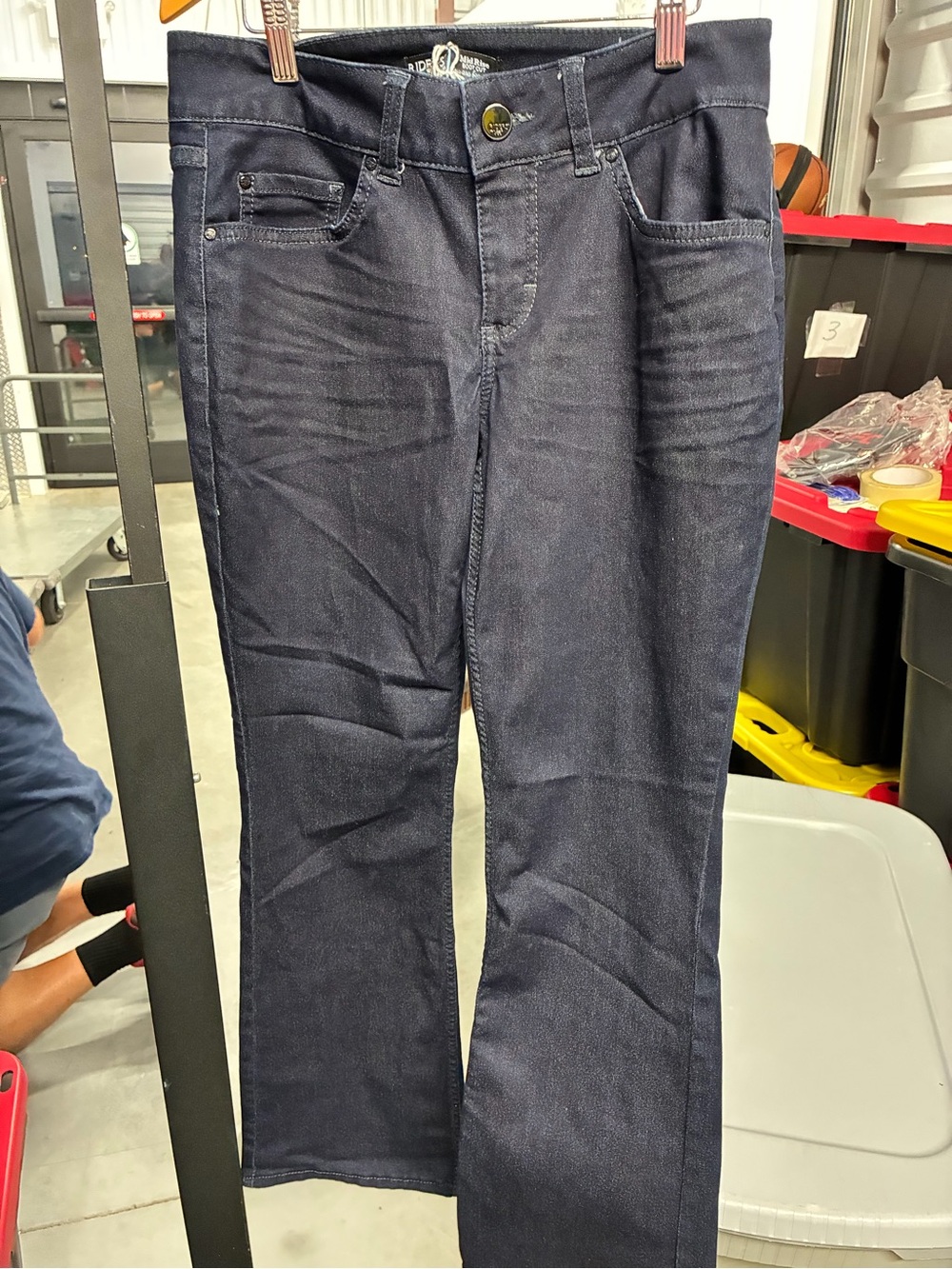 Women’s Dark Blue Straight-Leg Jeans